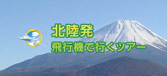 北陸発 飛行機で行くツアー