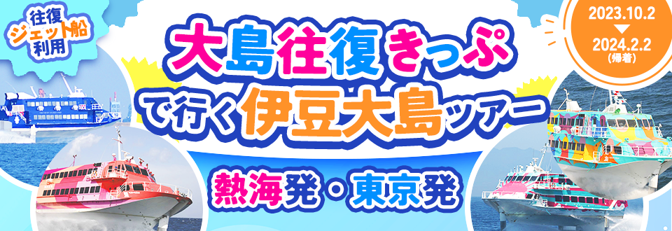 伊豆諸島 大島往復きっぷ