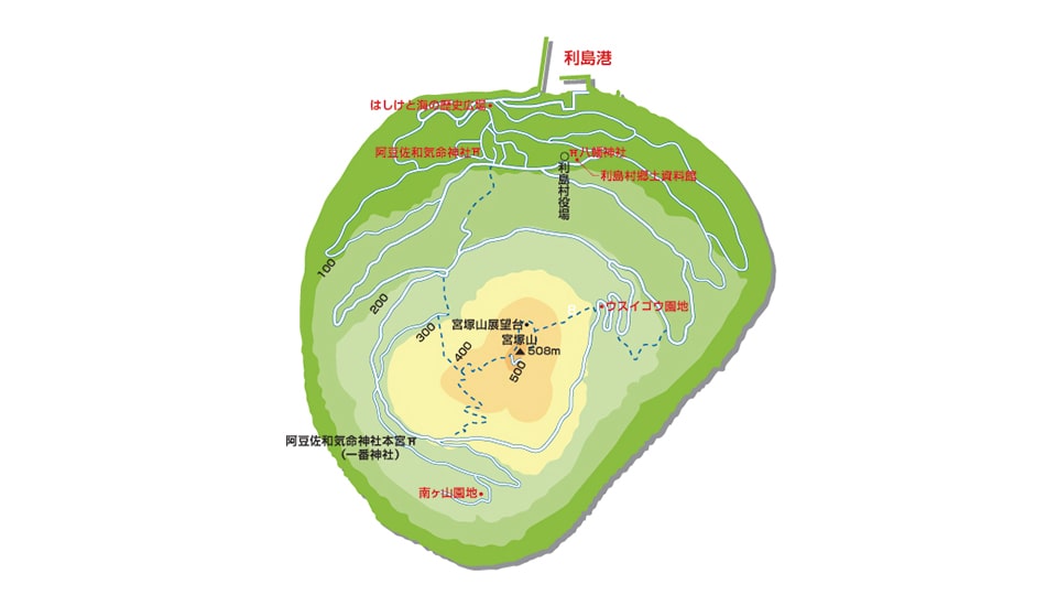 利島　地図