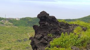 伊豆大島　ゴジラ岩