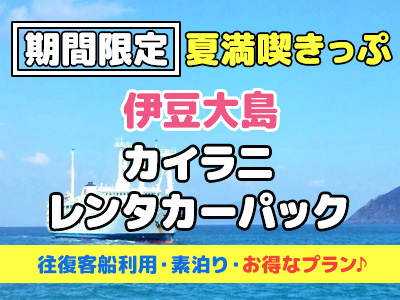 【夏満喫きっぷ】《レンタカー付》ホテルカイラニ☆素泊り