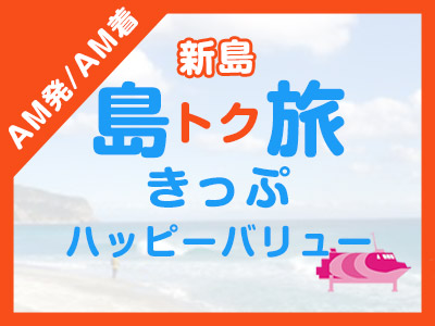 《AM発/AM着》往復JET船☆新島ハッピーバリュー
