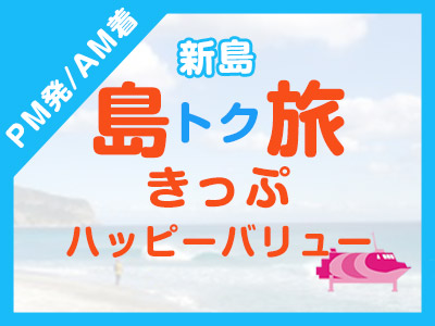 《PM発/AM着》往復JET船☆新島ハッピーバリュー