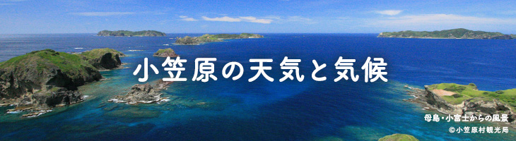 世界自然遺産 小笠原諸島の天気と気候 世界遺産 小笠原諸島ツアー 旅行 父島 母島 トラベルロード